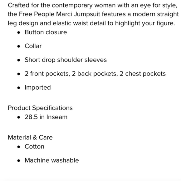 We The Free Marci Jumpsuit - Picture 7 of 7